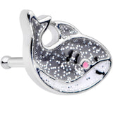 20G 1/4 Sweet Smiling Whale Nose Bone