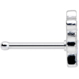 20G 1/4 Happy Purple Hippo Nose Bone