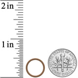 18G 3/8 Light Brown Matte Cartilage Hinged Segment Ring