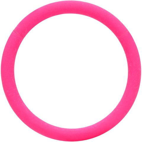 18G 3/8 Pink Matte Cartilage Hinged Segment Ring