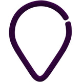 18G 3/8 Dark Purple Matte Teardrop Cartilage Closure Ring