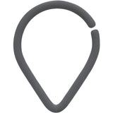 18G 3/8 Grey Matte Teardrop Cartilage Closure Ring