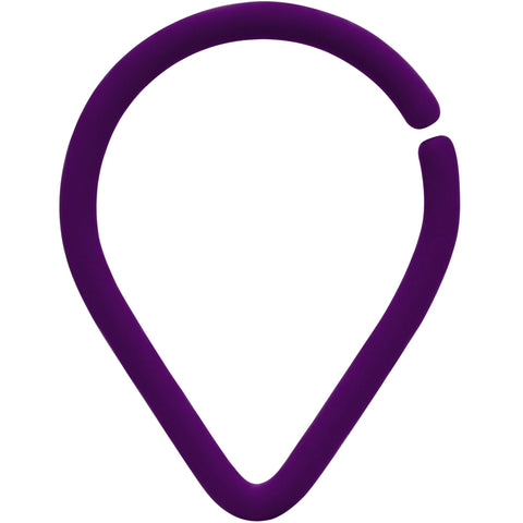 18G 3/8 Purple Matte Teardrop Cartilage Closure Ring