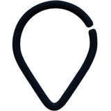 18G 3/8 Black Matte Teardrop Cartilage Closure Ring