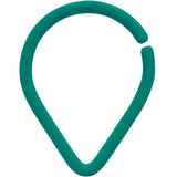 18G 3/8 Teal Matte Teardrop Cartilage Closure Ring