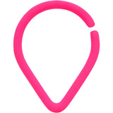 18G 3/8 Pink Matte Teardrop Cartilage Closure Ring