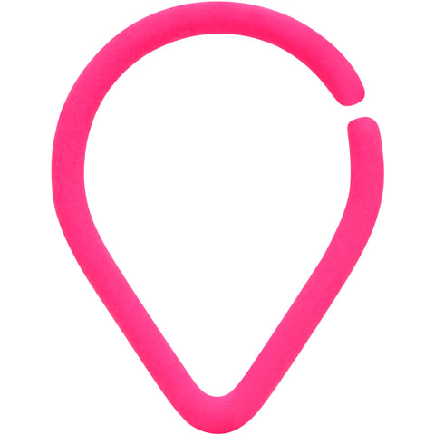 18G 3/8 Pink Matte Teardrop Cartilage Closure Ring