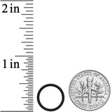 18G 3/8 Black Matte Cartilage Hinged Segment Ring