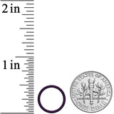 18G 3/8 Dark Purple Matte Cartilage Hinged Segment Ring