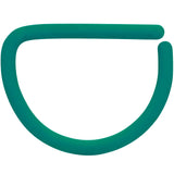 18G 3/8 Teal Matte D Shape Septum Ring