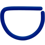 18G 3/8 Light Blue Matte D Shape Septum Ring