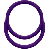 18G 3/8 Purple Matte Double Circle Cartilage Hinged Segment Ring