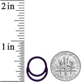 18G 3/8 Dark Purple Matte Double Circle Hinged Segment Ring