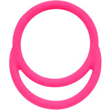 18G 3/8 Pink Matte Double Circle Cartilage Hinged Segment Ring