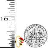 20G 5/16 Gold Tone Rainy Day Umbrella Bee Nose Hoop