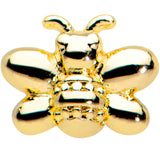 20G 1/4 Gold Tone Simply Stylish Bee Nose Bone