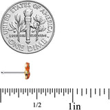 20G 1/4 Brown Happy Squirrel Acorn Nose Bone