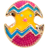 20G 1/4 Gold Tone Fancy Painted Easter Chick Nose Bone