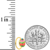 20G 5/16 Gold Tone Funky Painted Easter Egg Nose Hoop