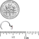 18G 5/16 Rainbow Tie Dye Heart Valentines Day Nose Hoop