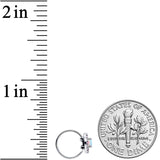 20G 5/16 White Synthetic Opal Glam Oval Nose Hoop