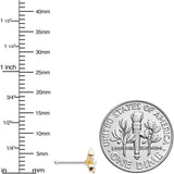 20G 1/4 Simple White Flower Nose Bone