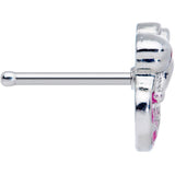 20G 1/4 Pink Gem Pink Easter Egg Easter Bunny Nose Bone