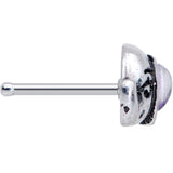 20G 1/4 Blue Faux Opal Elegant Elephant Nose Bone