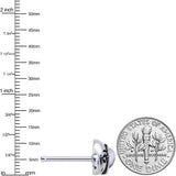 20G 1/4 Blue Faux Opal Elegant Elephant Nose Bone