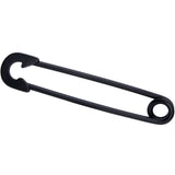 14G Black Matte Punk Rock Safety Pin Industrial Barbell 38mm