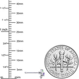 20G 1/4 Green Purple Gem Dragonfly Nose Bone