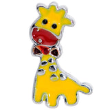 20G 1/4 Bow Tie Yellow Red Giraffe Nose Bone