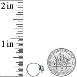 20G 5/16 Green Purple Gem Dragonfly Nose Hoop