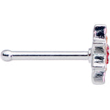 20G 1/4 Red Orange Fanciful Flower Nose Bone