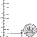 20G 1/4 Red Orange Fanciful Flower Nose Bone