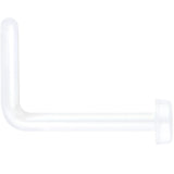 20G 1/4 Clear Bioplast Flat Top L Shape Nose Retainer Set of 10