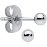 20G 3mm Ball End Grade 23 Titanium Post Stud Earrings