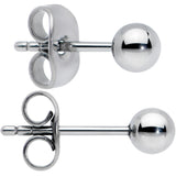 20G 4mm Ball End Grade 23 Titanium Post Stud Earrings