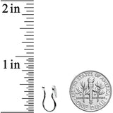 Clear CZ Gem Paved Heart Clip On Fake Nose Ring