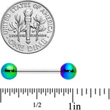 Aurora Iridescent Finish Barbell Tongue Ring