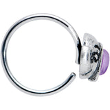 20G 5/16 Blue Faux Opal Elegant Elephant Nose Hoop