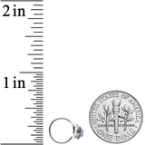 20G 5/16 Blue Faux Opal Elegant Elephant Nose Hoop