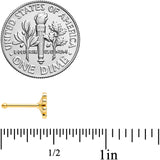 20G 1/4 Gold Tone Whimsical Daisy Flower Nose Bone