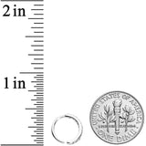 18G 5/16 Clear CZ Gem Forward Facing Closure Ring