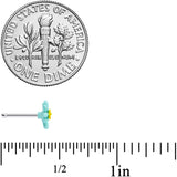 20G 1/4 5/16 Gold Tone Flower Ladybug Nose Hoop Bone Set of 3