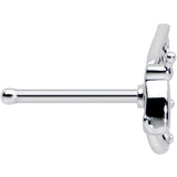 20G 1/4 Clear Gem Lacy Butterfly Nose Bone