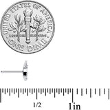 20G 1/4 Clear Gem Lacy Butterfly Nose Bone