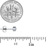 20G Clear CZ Gem 3mm G23 Titanium Post Stud Earrings