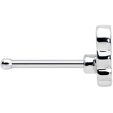 20G 1/4 Pride Rainbow Stripes Butterfly Nose Bone