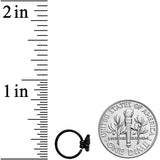 20G 5/16 Black Rainbow Pride Butterfly Nose Hoop